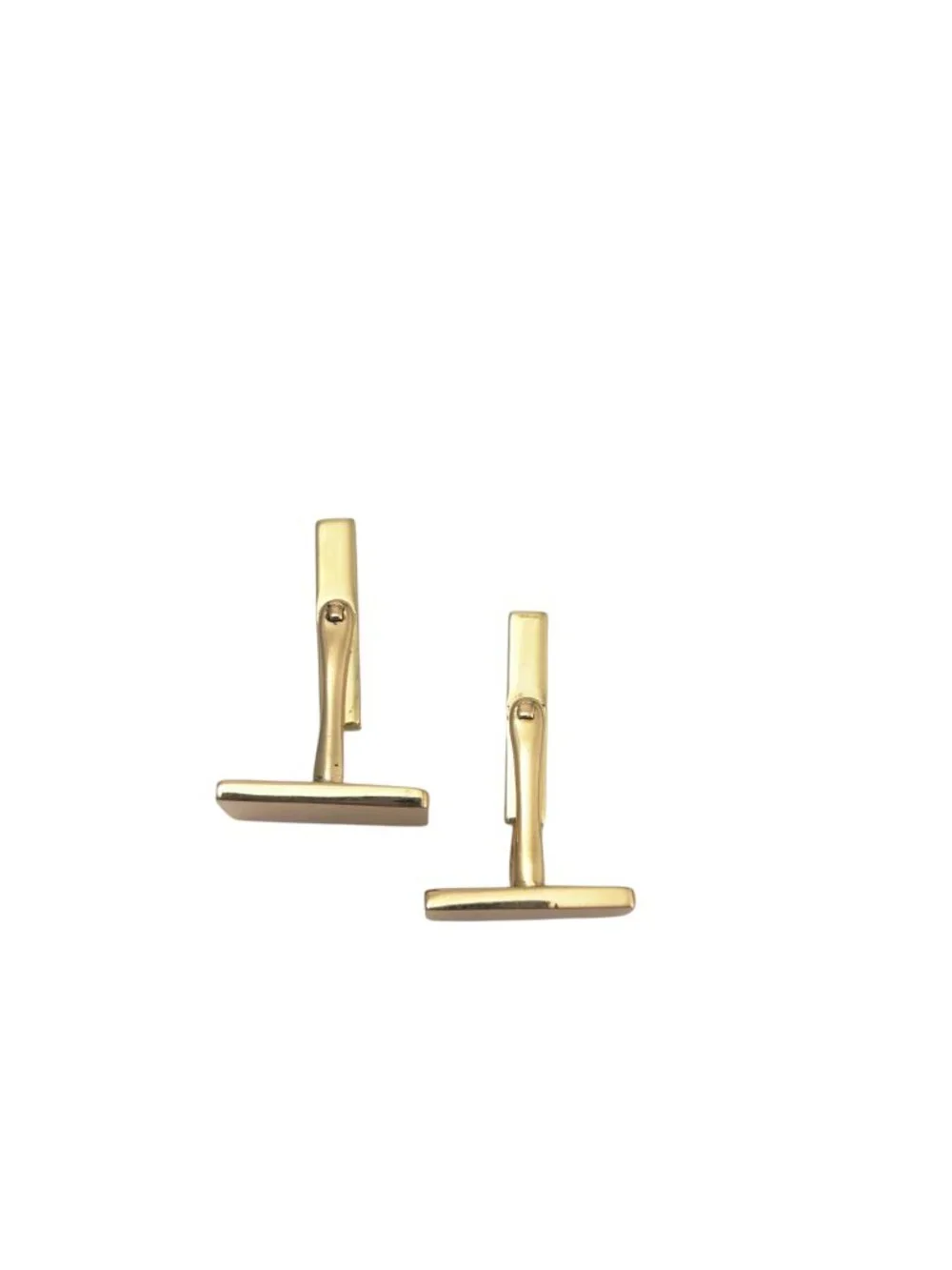 Tiffany & Co. 14K Yellow Gold Rectangle Cufflinks #24992